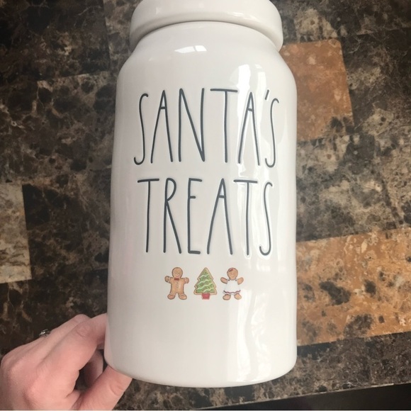 𝅺Rae Dunn SANTAS TREATS canister - Picture 1 of 7